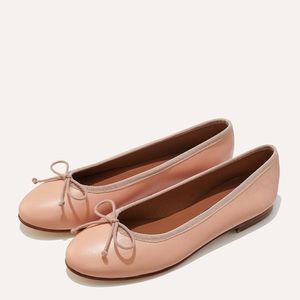 Margaux The Demi, pink, leather, ballet flats. Size 7.5